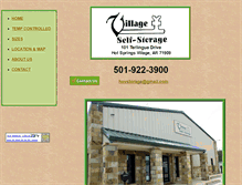 Tablet Screenshot of hotspringsvillageselfstorage.com